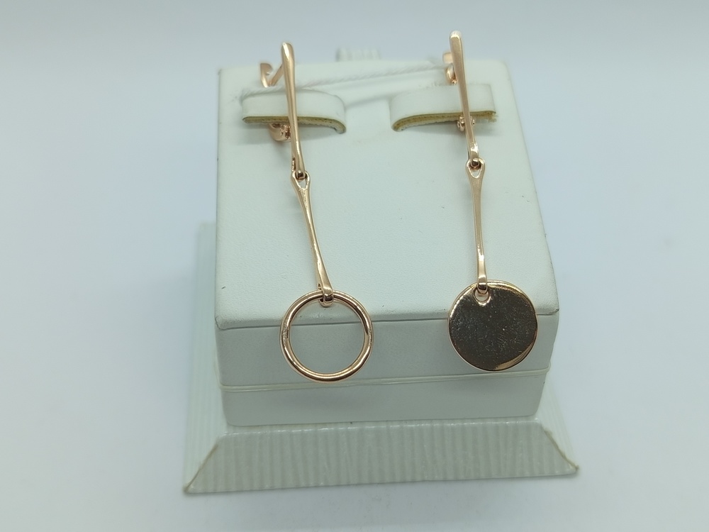 СЕРЬГИ БЕЗ КАМНЯ (Au 585)