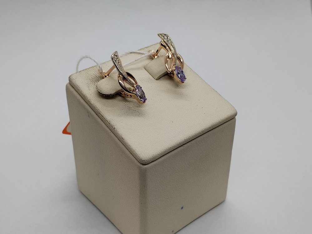 СЕРЬГИ С КАМНЯМИ (Au 585)