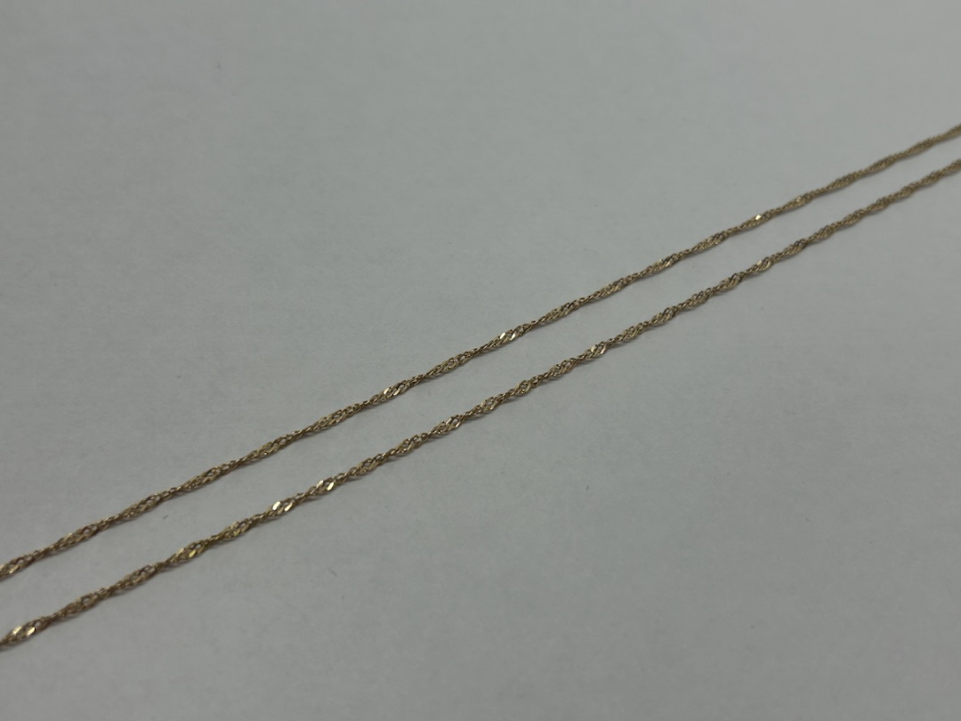 ЦЕПЬ ПУСТОТЕЛАЯ Сингапур (Au 585)