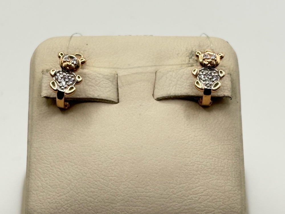 С13216740 СЕРЬГИ С КАМНЯМИ (Au 585)