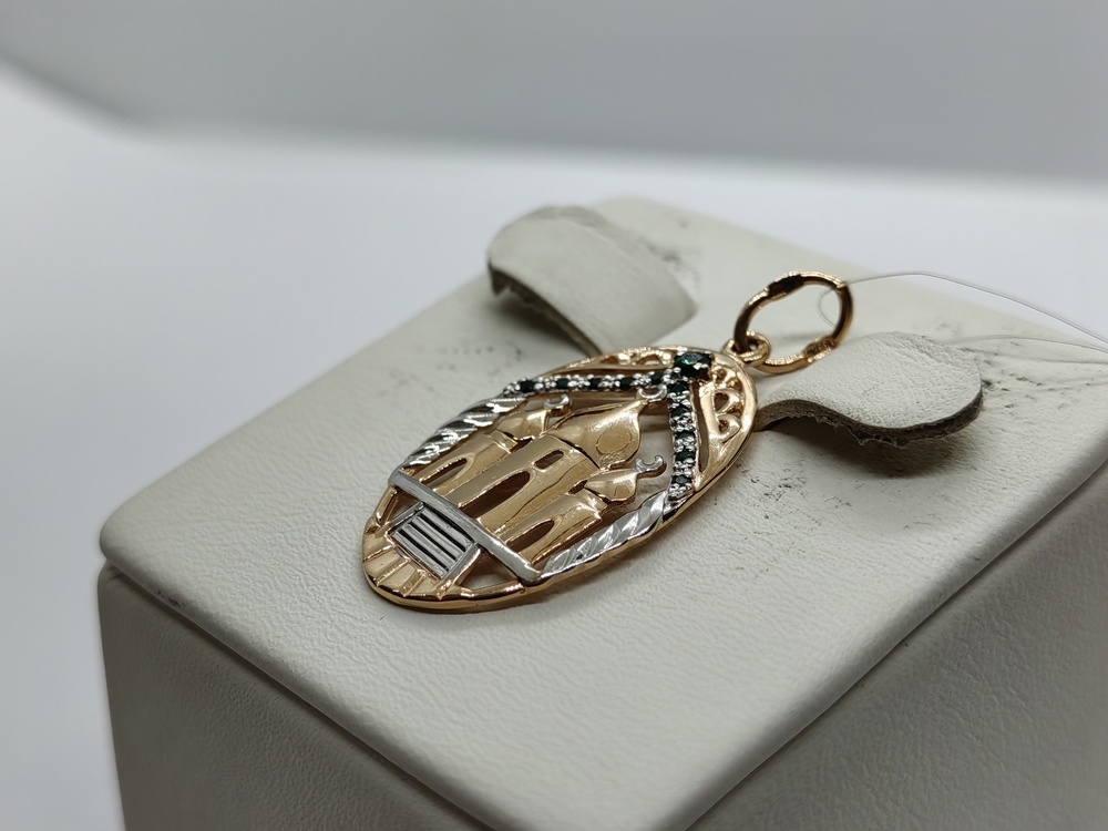 ПОДВЕСКА МЕЧЕТЬ с камнями (Au 585)