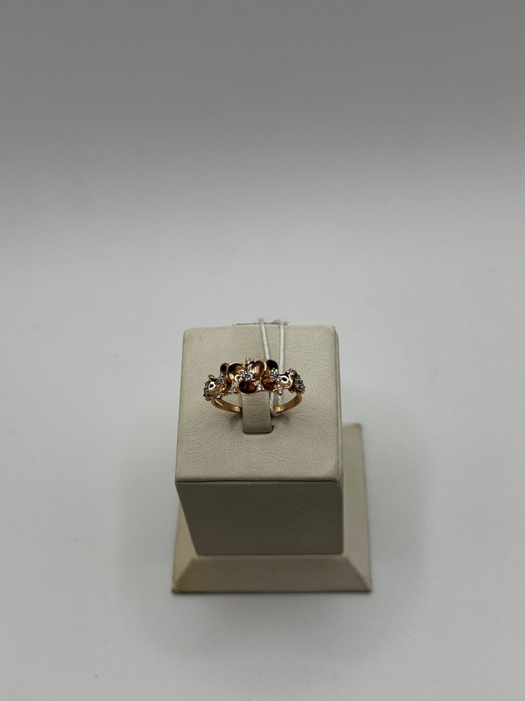 КОЛКМИ585 КОЛЬЦО С КАМНЯМИ (Au 585)