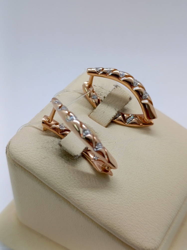 СЕРЬГИ С КАМНЯМИ (Au 585)