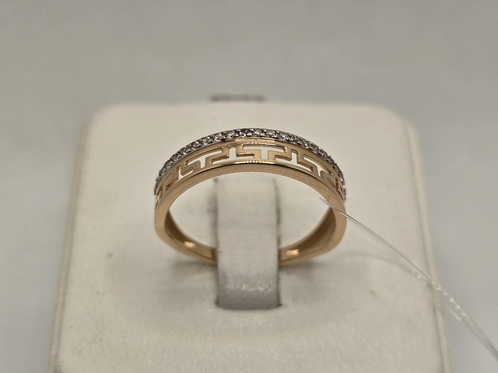 КОЛЬЦО С КАМНЯМИ (Au 585)