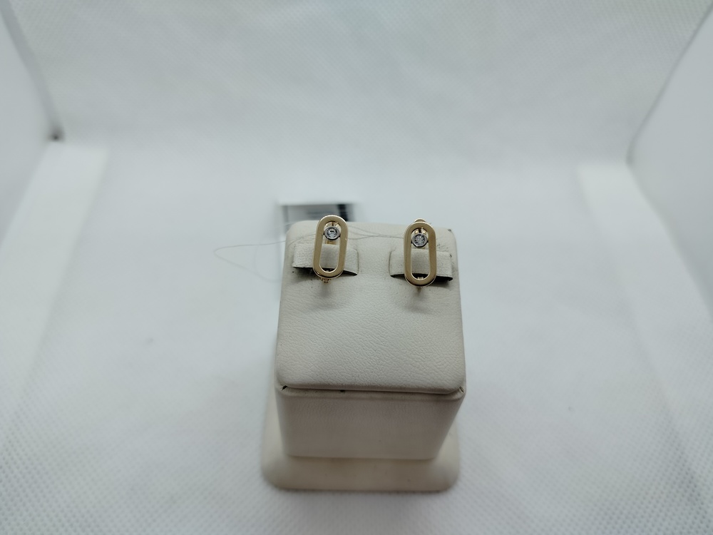 СЕРЬГИ С КАМНЕМ (Au 585)