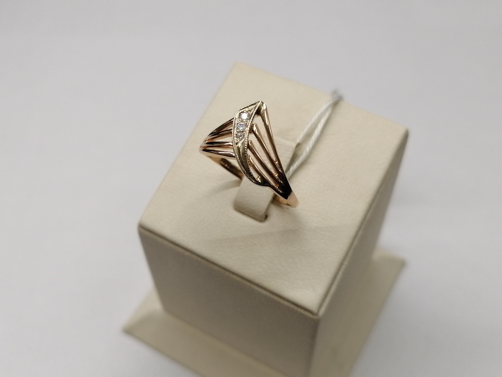 КОЛКМИ585 КОЛЬЦО С КАМНЯМИ (Au 585)