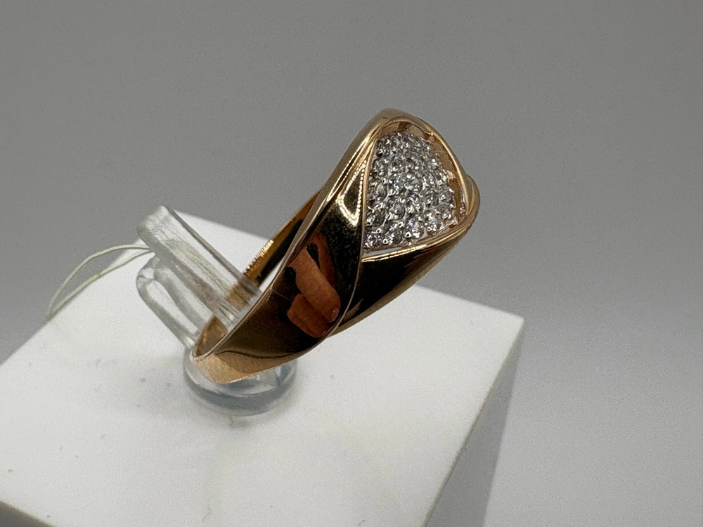 КОЛЬЦО С КАМНЯМИ (Au 585)