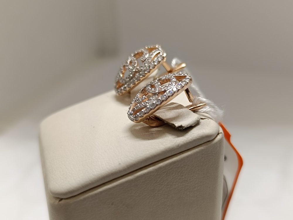 СЕРЬГИ С КАМНЯМИ (Au 585)