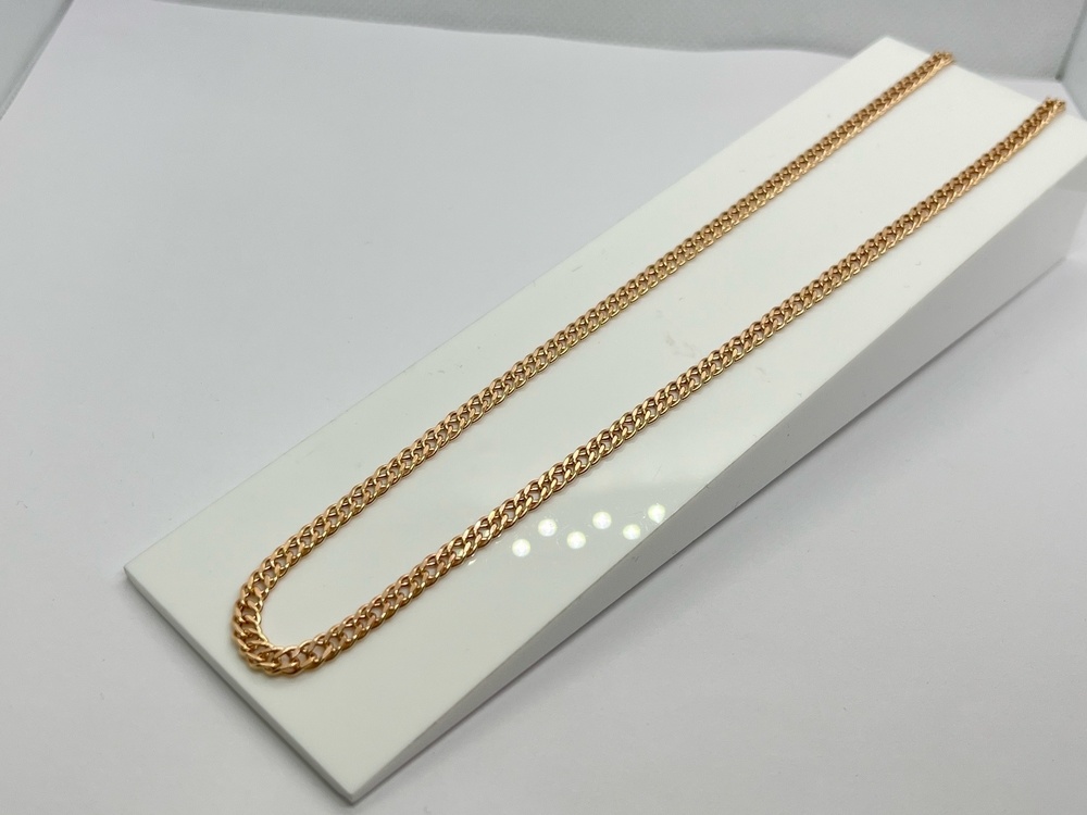 ЦЕПЬ ПУСТОТЕЛАЯ Ромб двойной (Au 585)