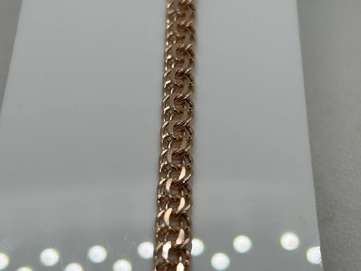 БРАСЛЕТ ПУСТОТЕЛЫЙ Бисмарк (Au 585)