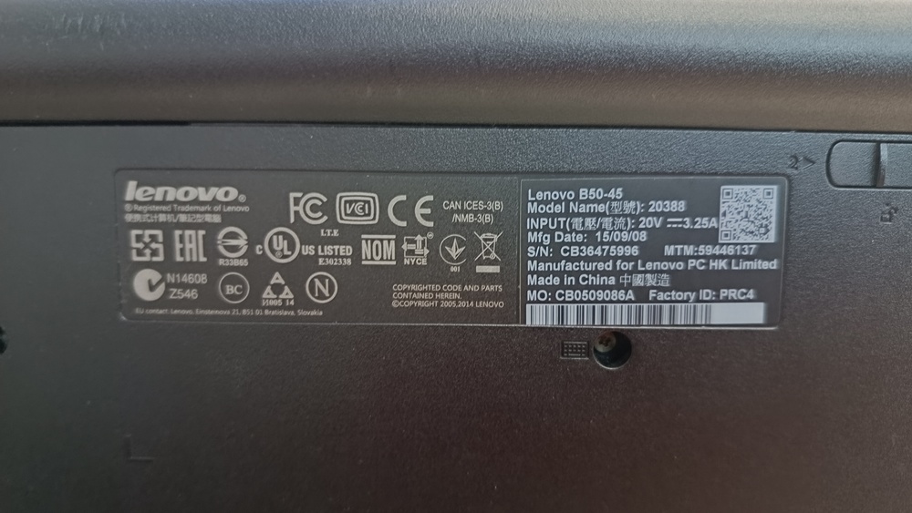 Ноутбук Lenovo; A4-6210, Radeon R3 series, 6 Гб, Нет, 320 Гб