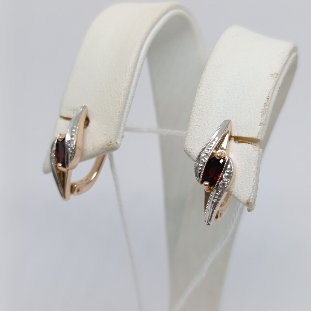 СЕРЬГИ С КАМНЯМИ (Au 585)