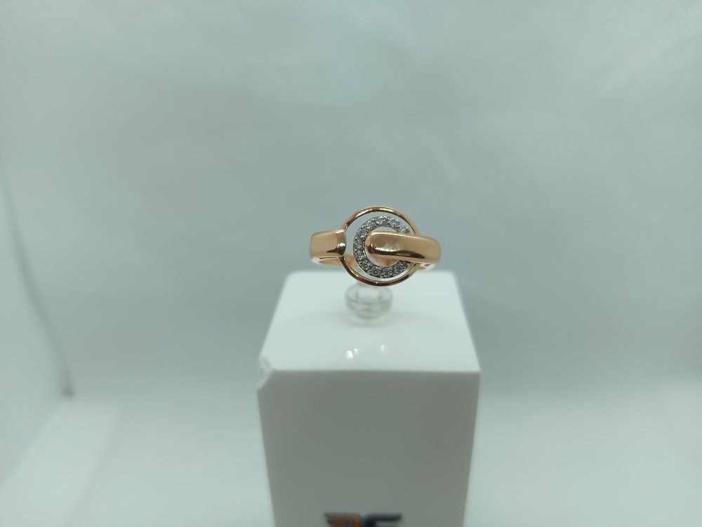 КОЛЬЦО С КАМНЯМИ (Au 585)