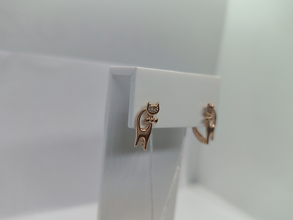 СЕРЬГИ С КАМНЯМИ (Au 585)