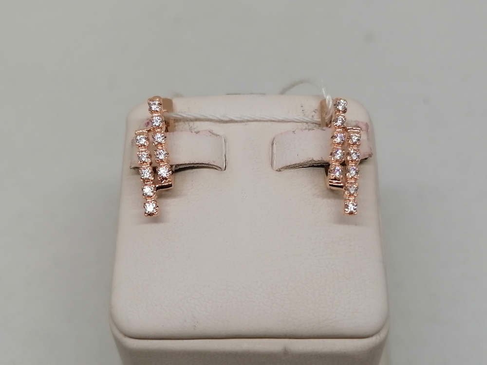 СЕРЬГИ С КАМНЯМИ (Au 585)