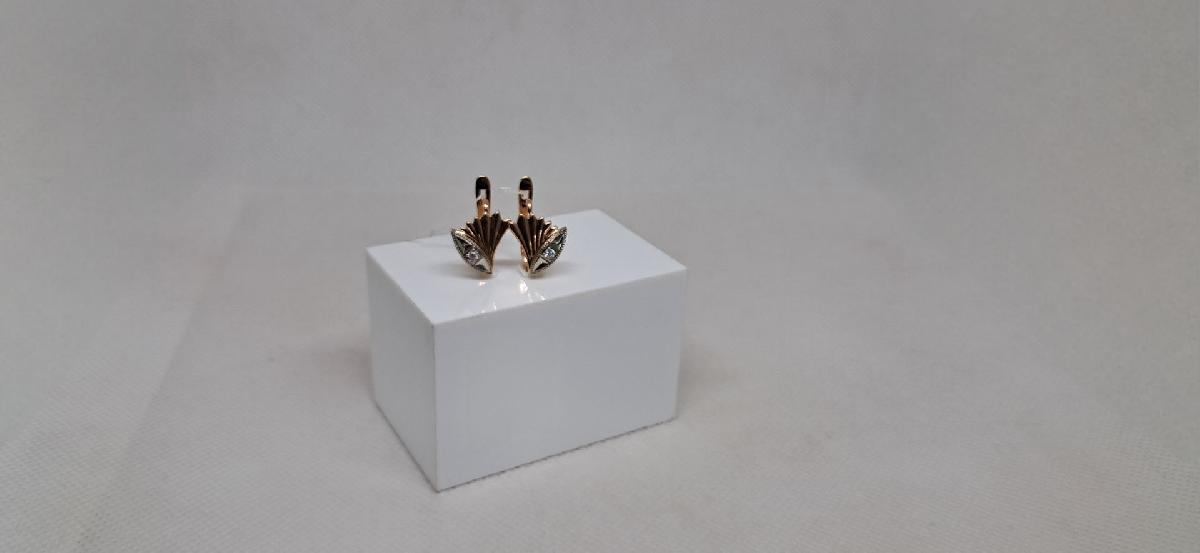 СЕРЬГИ С КАМНЕМ (Au 585)