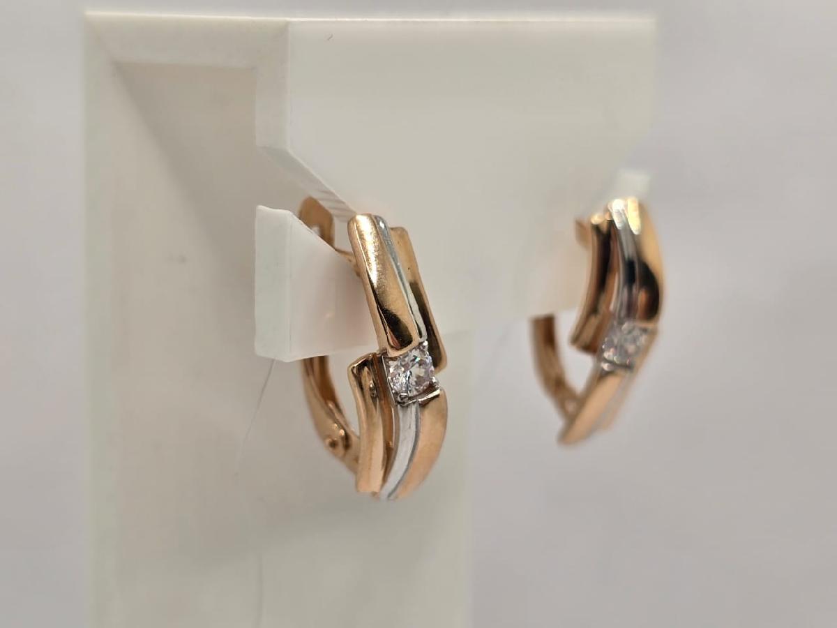 СЕРЬГИ С КАМНЕМ (Au 585)