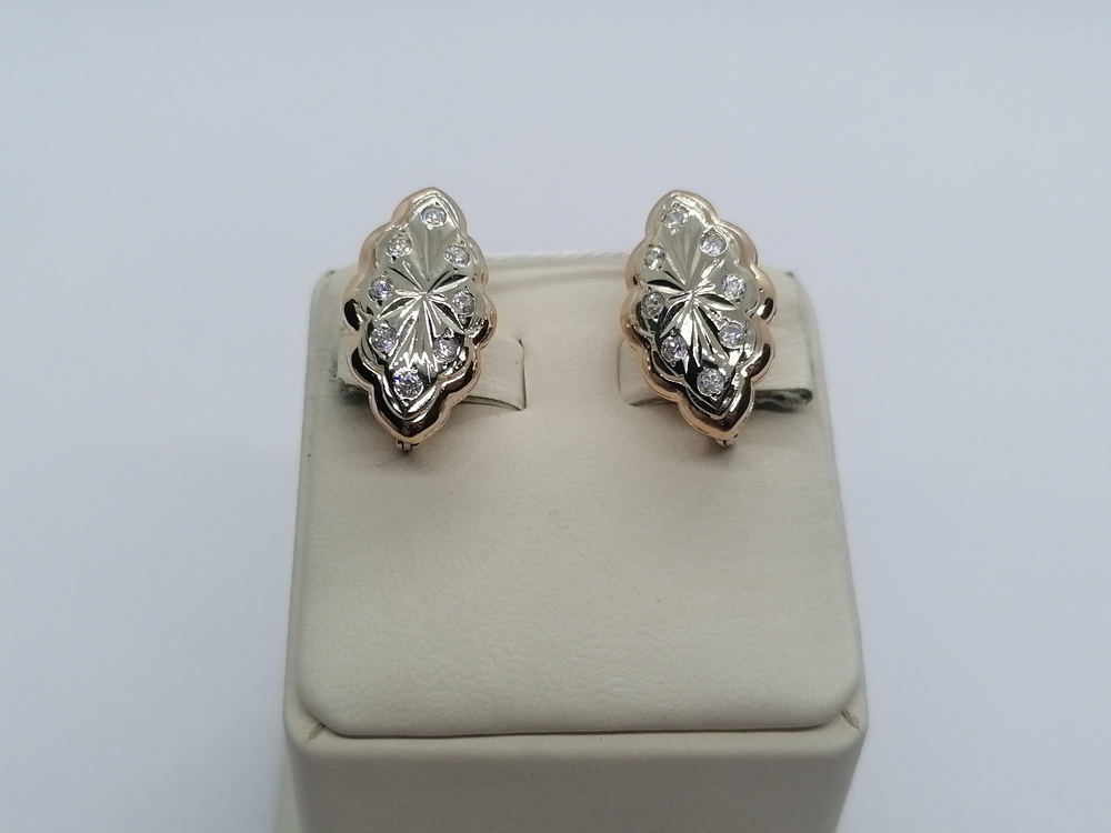 СЕРЬГИ С КАМНЯМИ (Au 585)