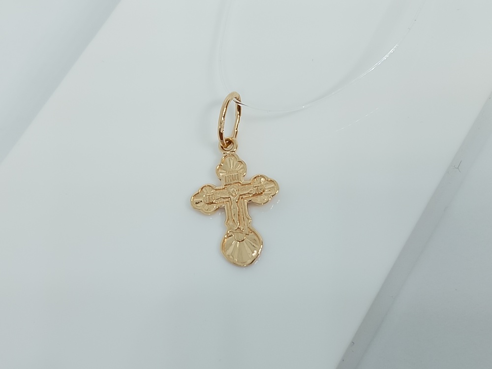 ПОДВЕСКА КРЕСТ без камня (Au 585)