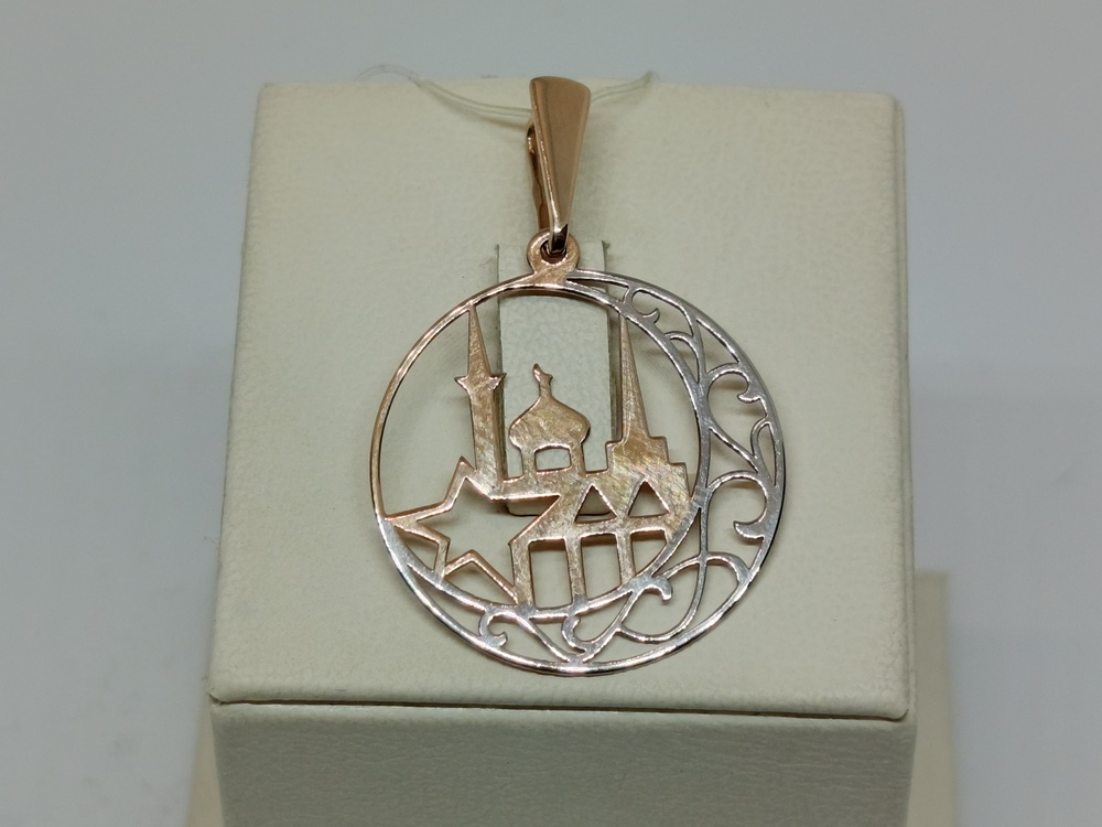 03-2369 ПОДВЕСКА МЕЧЕТЬ без камня (Au 585)