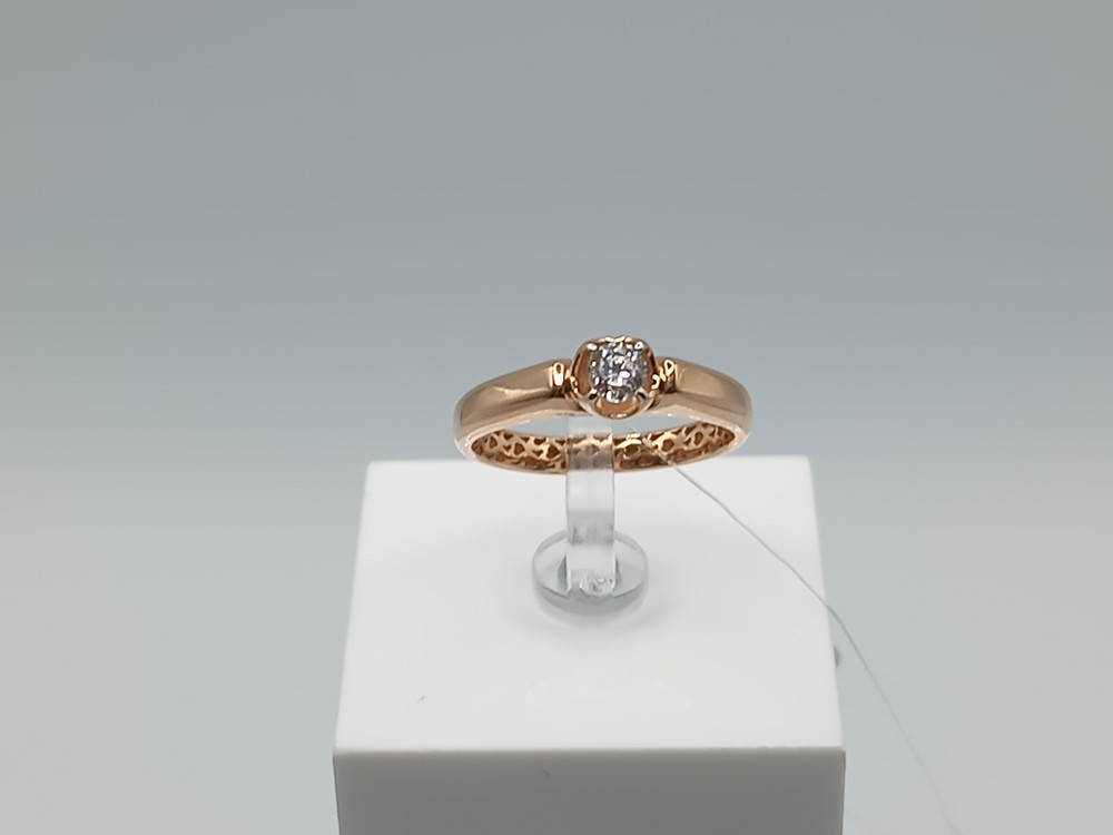 КОЛЬЦО С КАМНЕМ (Au 585)