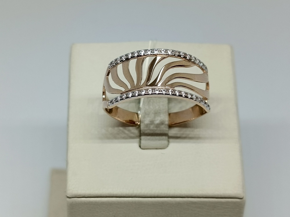 КОЛЬЦО С КАММНЯМИ (Au 585)