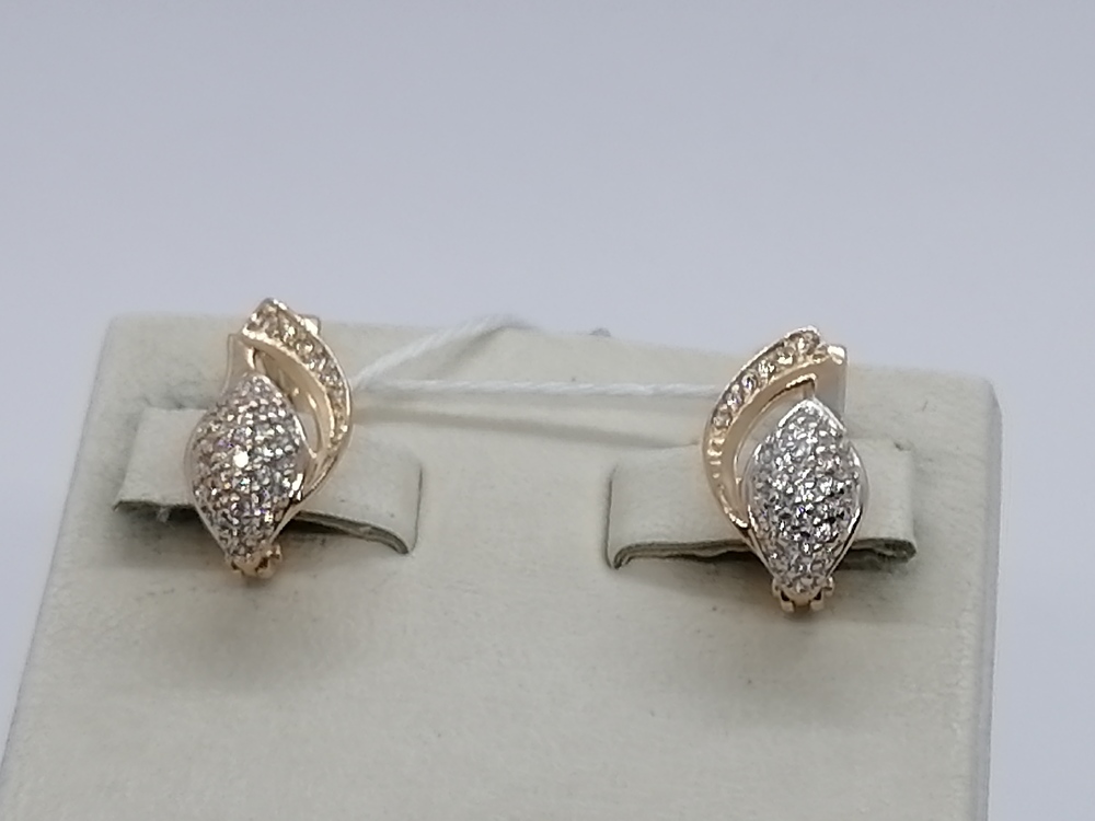 СЕРЬГИ С КАМНЯМИ (Au 585)