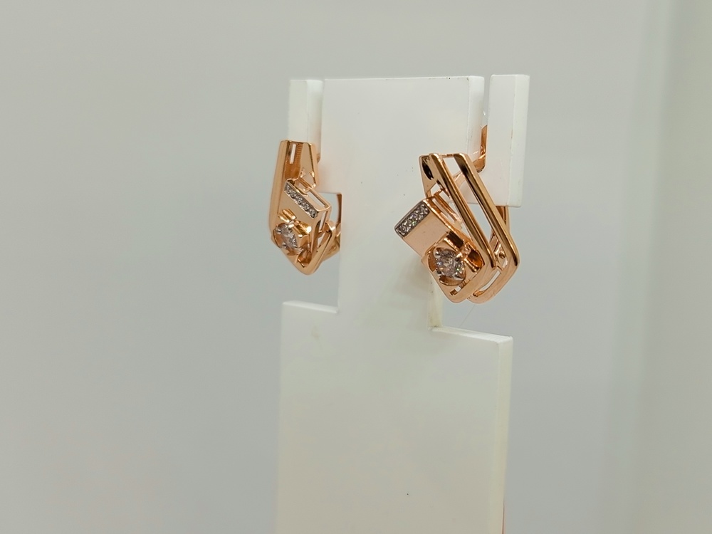 СЕРЬГИ С КАМНЯМИ (Au 585)