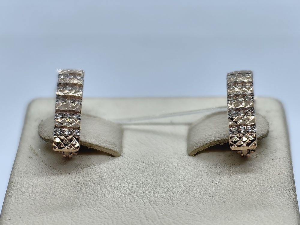 СЕРЬГИ С КАМНЯМИ (Au 585)