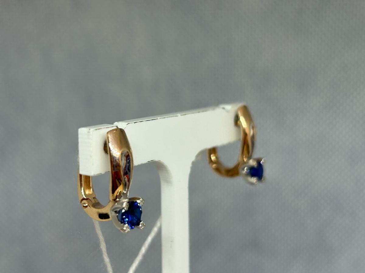 СЕРЬГИ С КАМНЯМИ (Au 585)