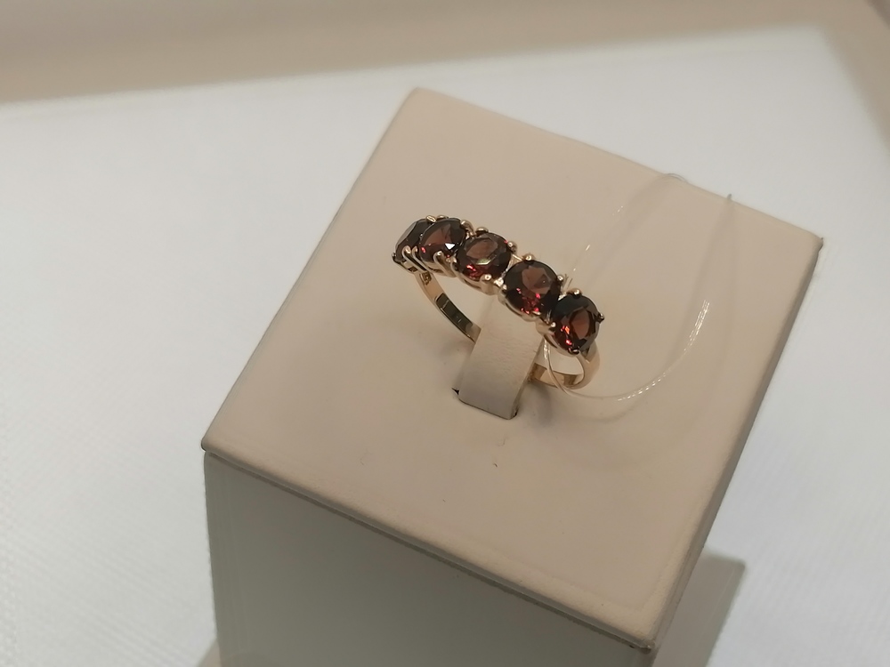 КОЛЬЦО ГРАНАТ (Au 585)