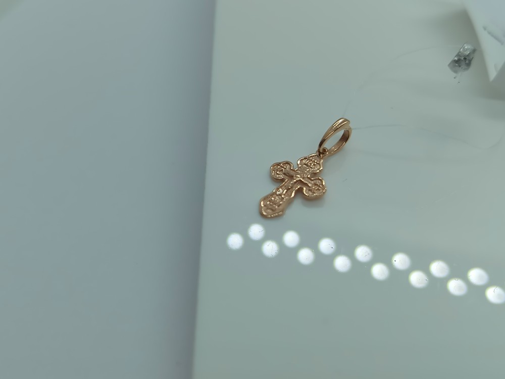 ПОДВЕСКА КРЕСТ без камня (Au 585)