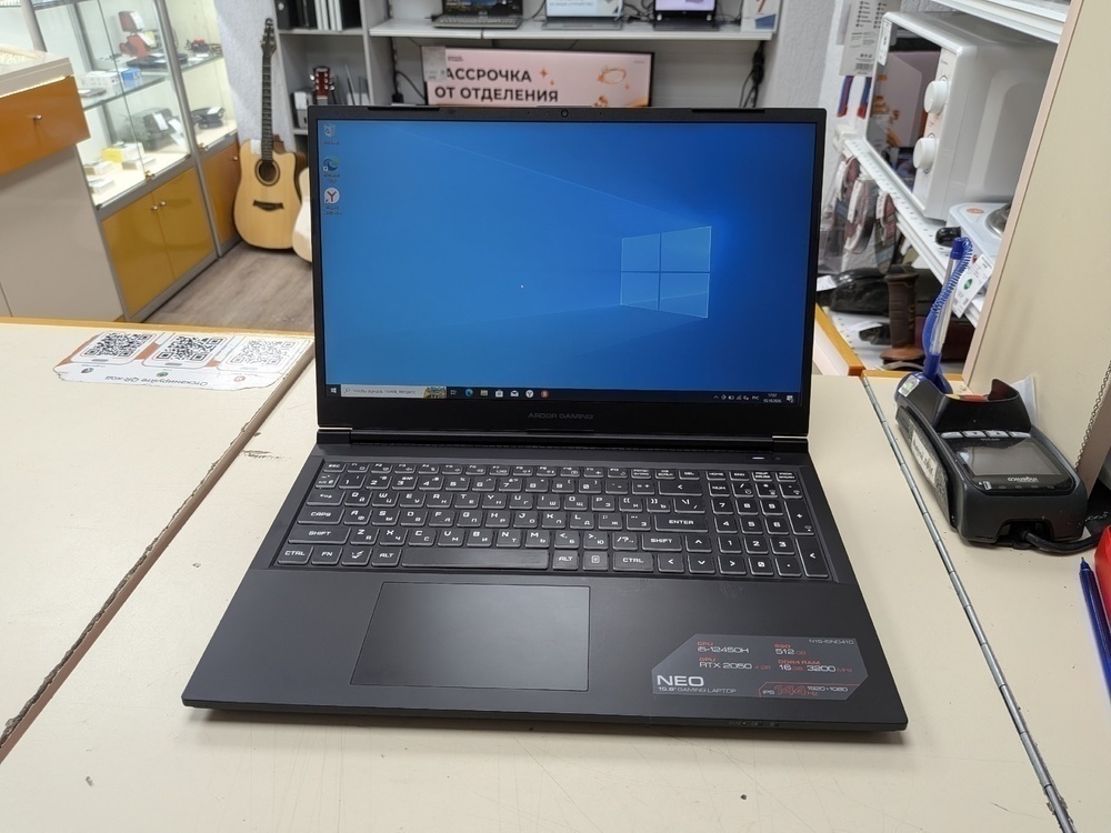 Ноутбук ARDOR Gaming; Core I5-12450H, GeForce RTX 2050, 16 Гб, 512 GB, Нет