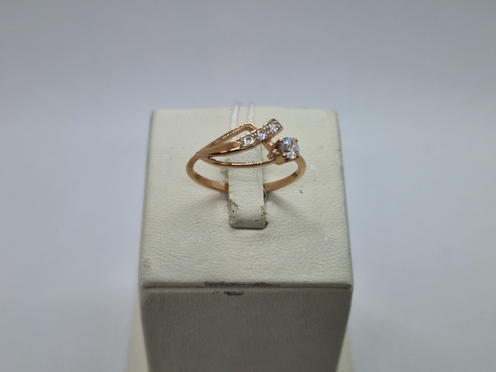 КОЛЬЦО С КАМНЯМИ (Au 585)