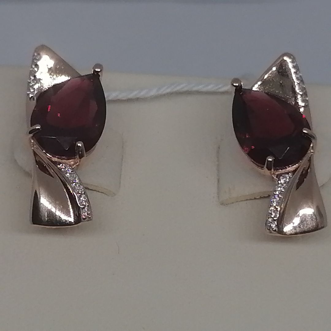 СЕРЬГИ С КАМНЯМИ (Au 585)