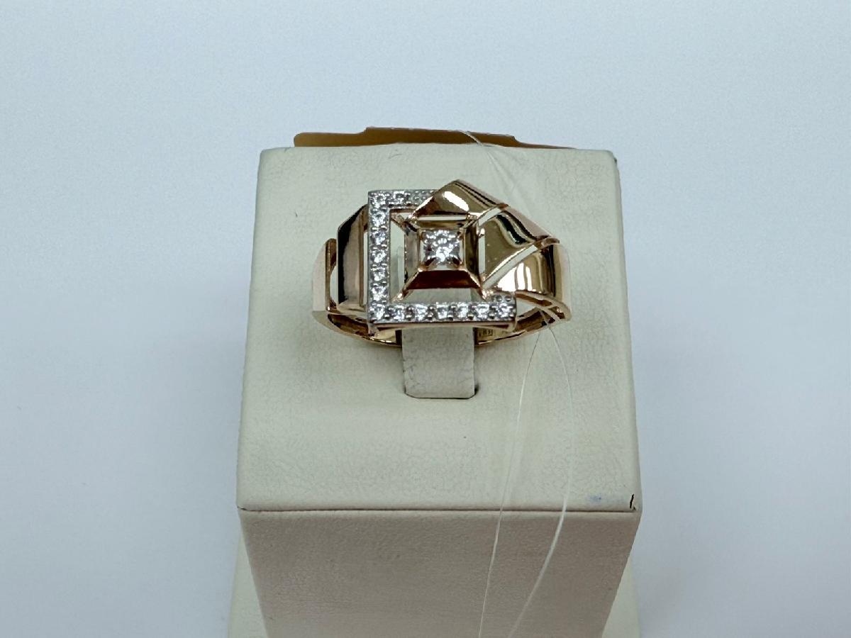 КОЛЬЦО С КАМНЯМИ (Au 585)