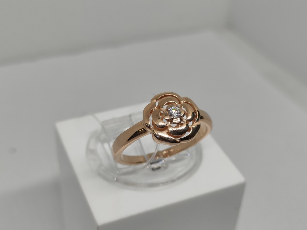 019429 КОЛЬЦО С КАМНЕМ (Au 585)