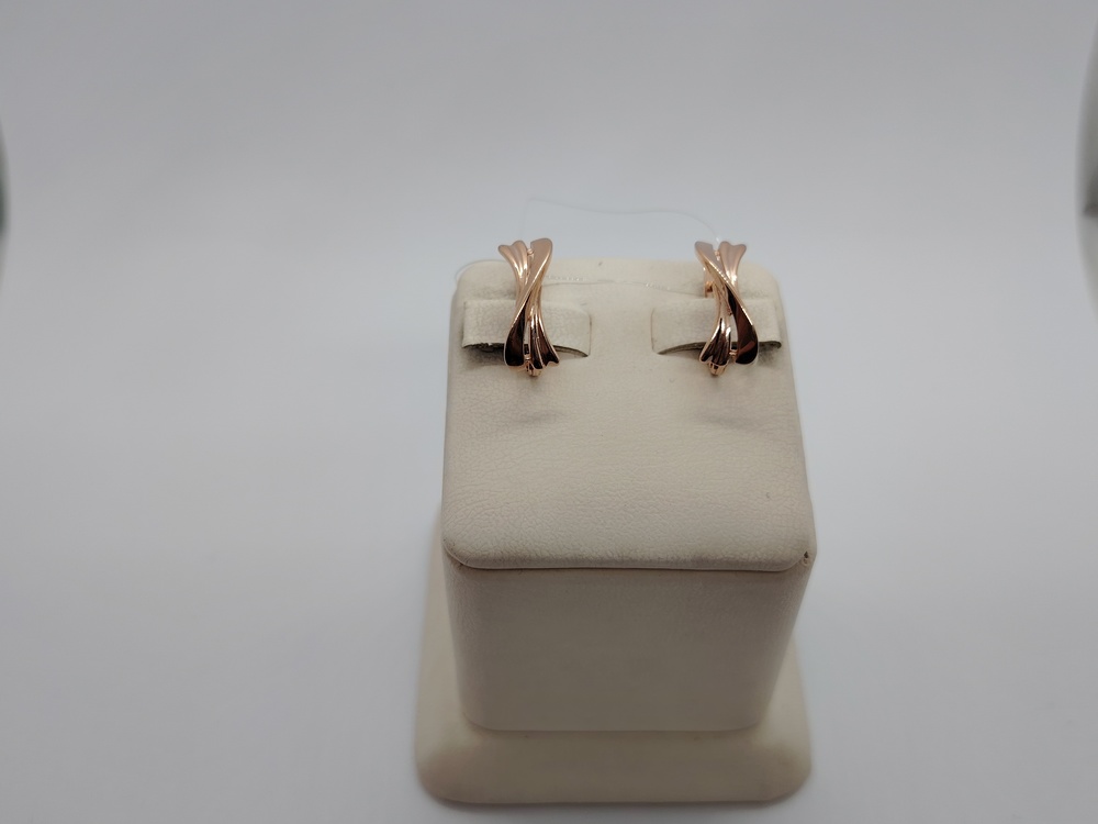 СЕРЬГИ БЕЗ КАМНЯ (Au 585)