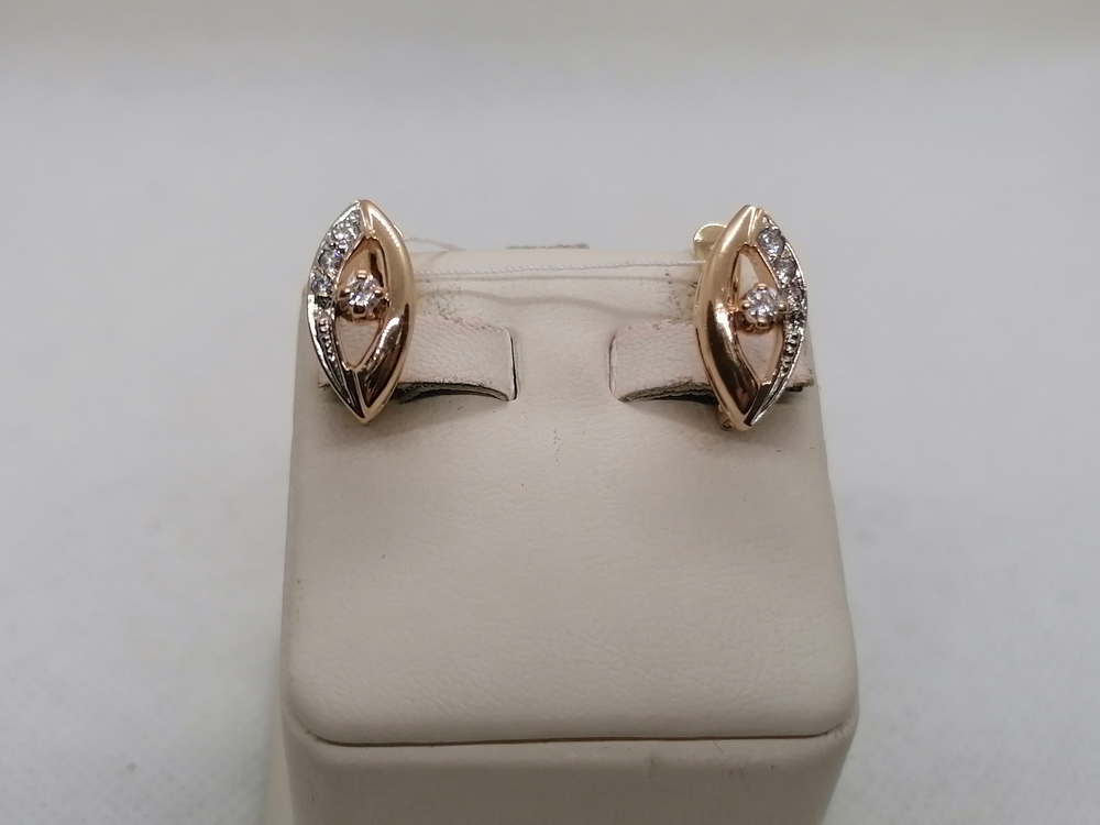 СЕРЬГИ С КАМНЯМИ (Au 585)