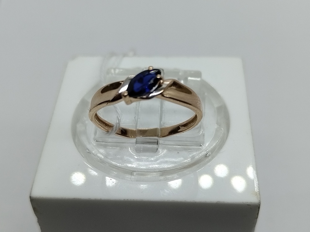 КОЛКМ585 КОЛЬЦО С КАМНЕМ (Au 585)