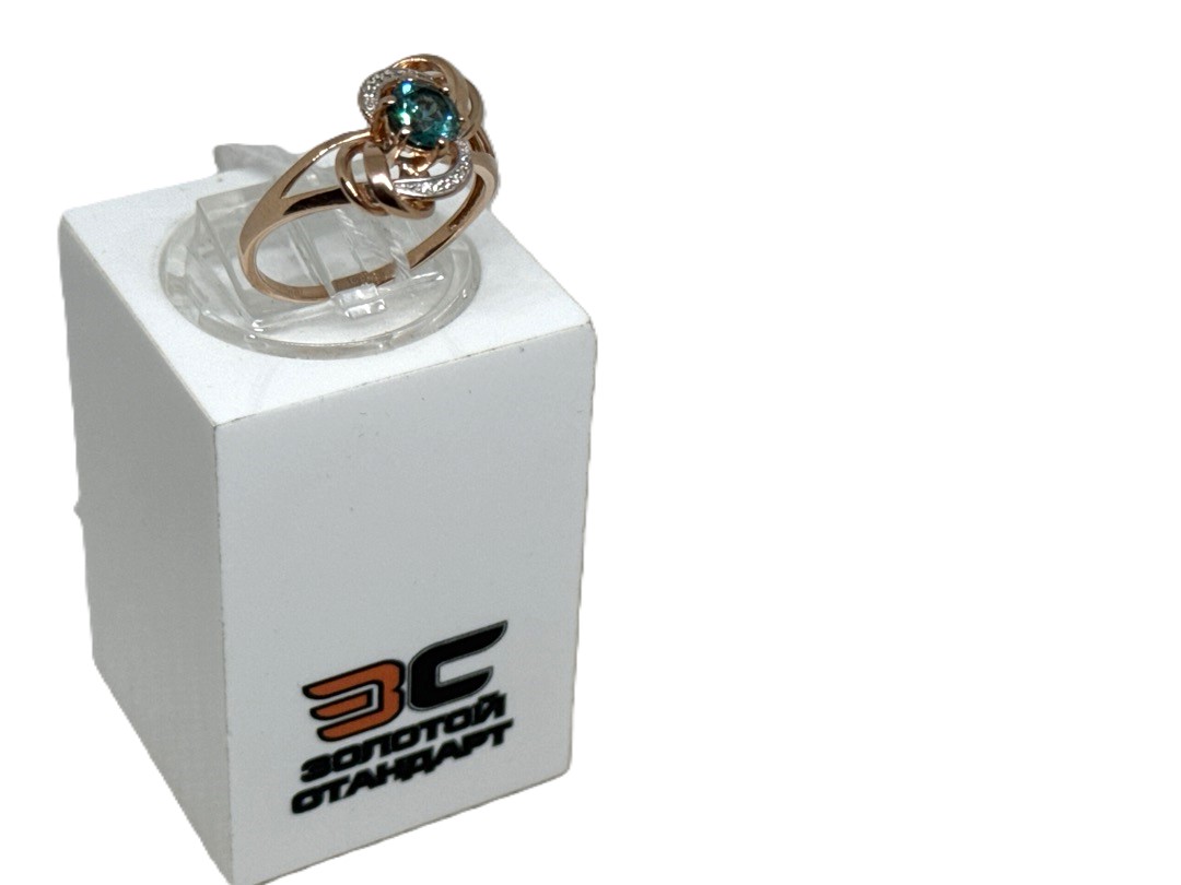 КОЛЬЦО С КАМНЯМИ (Au 585)