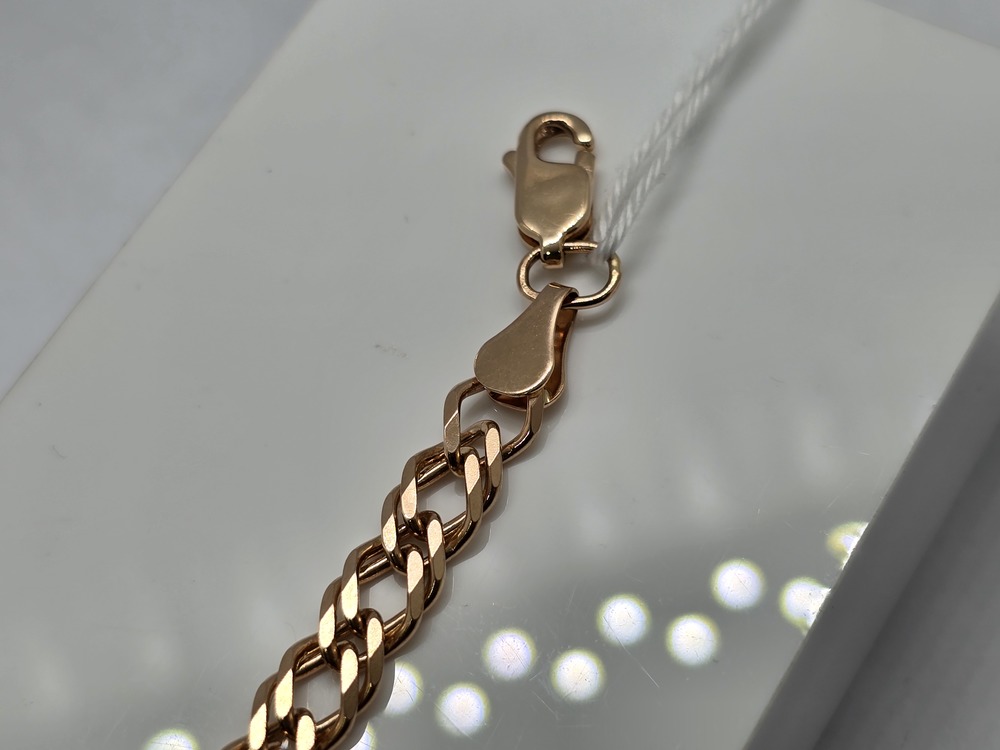 БРАСЛЕТ ПОЛНОВЕСНЫЙ Ромб двойной Au 585