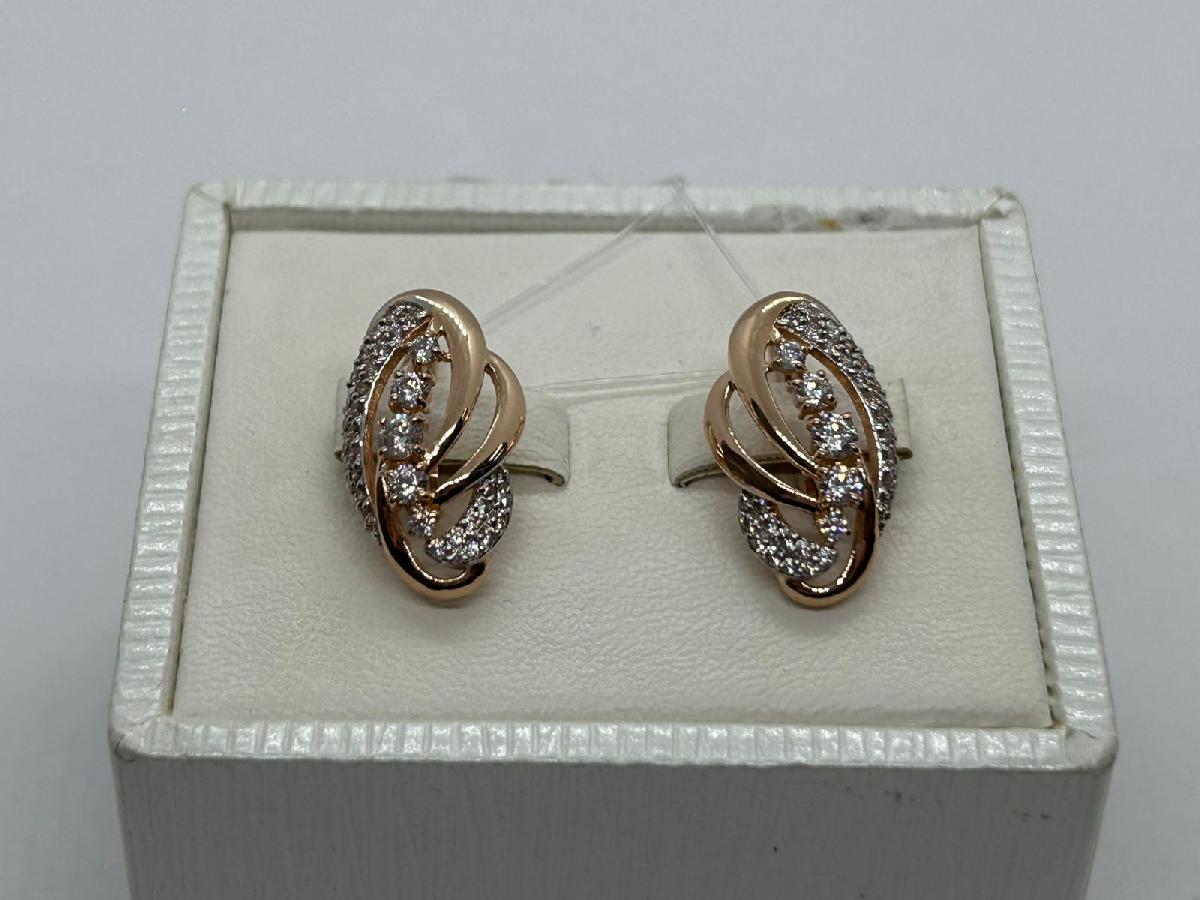 СЕРЬГИ С КАМНЯМИ (Au 585)