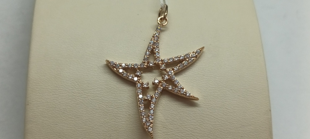 ПОДВЕСКА С КАМНЯМИ (Au 585)