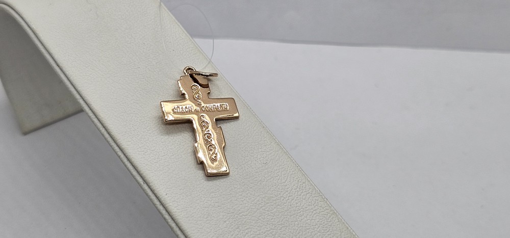 ПОДВЕСКА КРЕСТ без камня (Au 585)