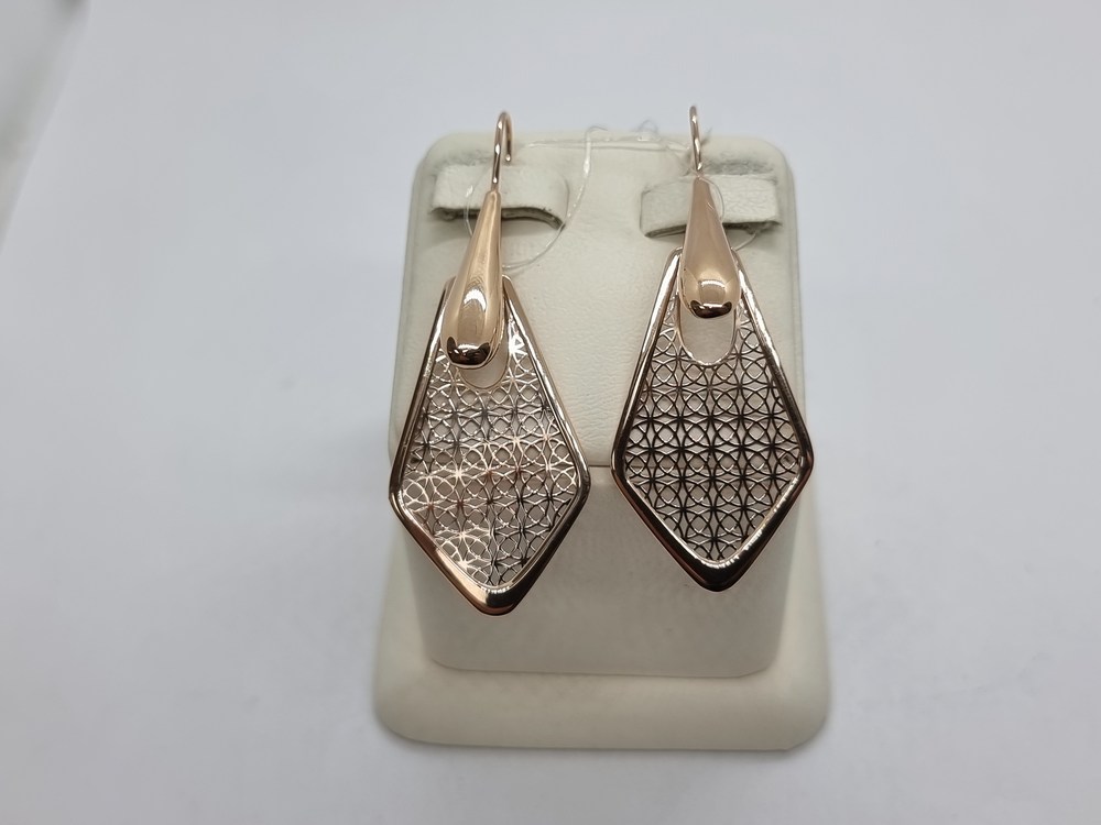 СЕРЬГИ ПЕТЕЛЬКА без камня (Au 585)