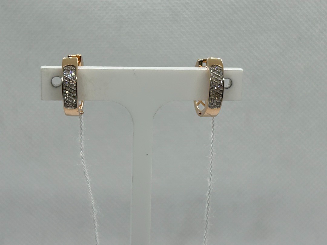 СКМИ585 СЕРЬГИ С КАМНЯМИ (Au 585)