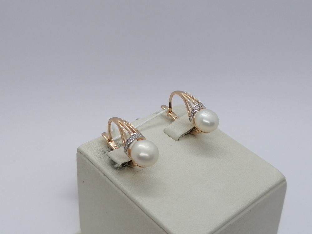 СЕРЬГИ С КАМНЯМИ (Au 585)