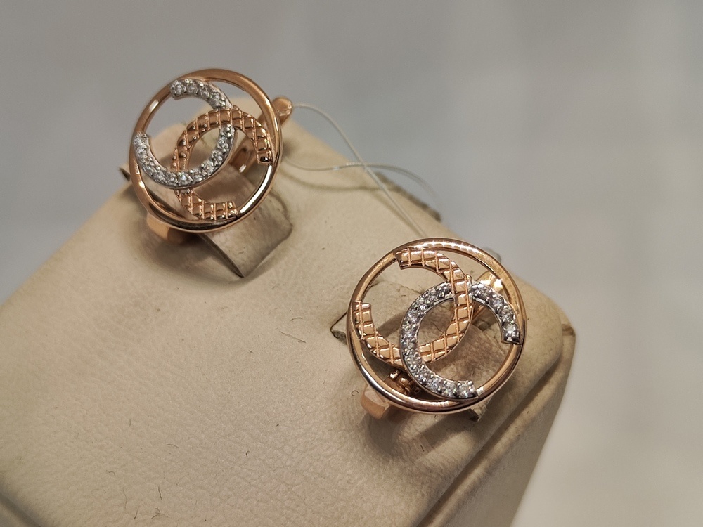 СЕРЬГИ С КАМНЯМИ (Au 585)