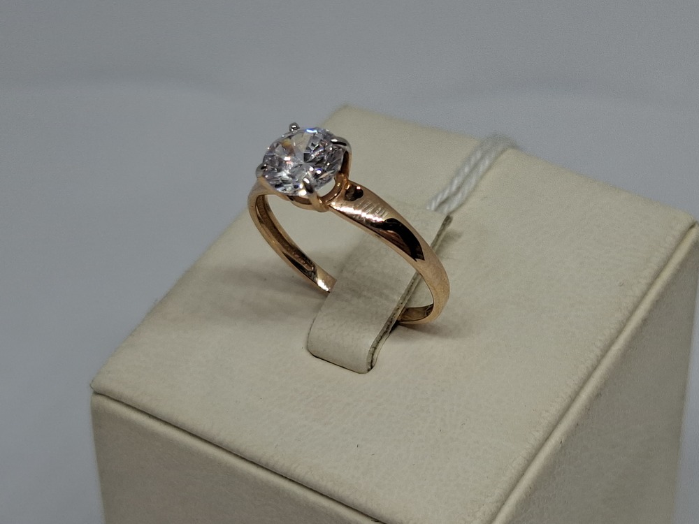 КОЛКМ585 КОЛЬЦО С КАМНЕМ (Au 585)